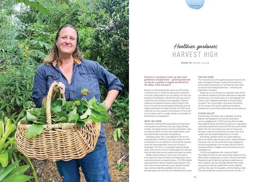 mental health benefits of growing your own food
