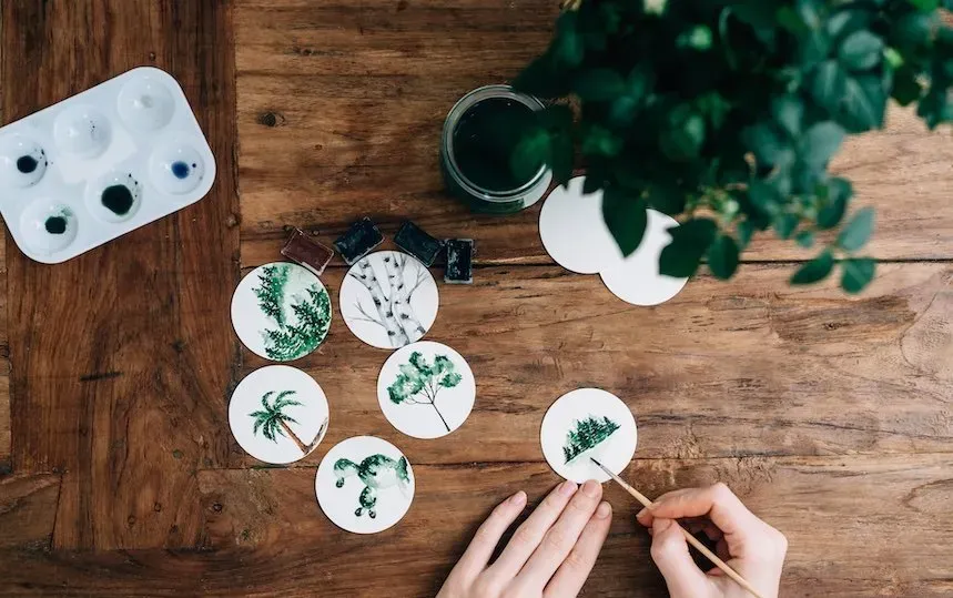 Zéro déchet vivant des décorations de Noël durables