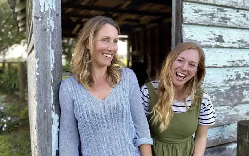 Futuresteading podcast hosts Jade Mills and Catie Payne