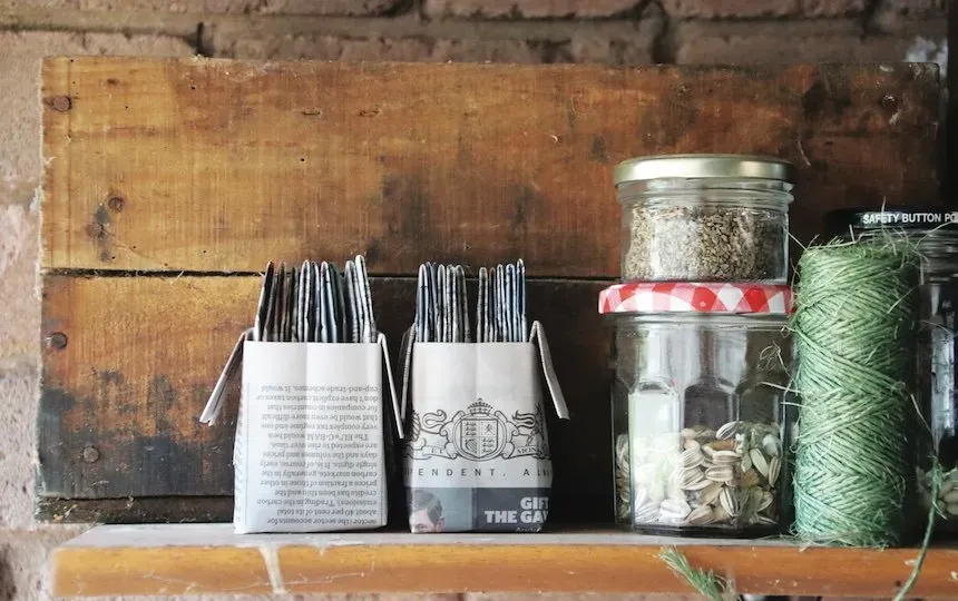 Making Newspaper Seedling Pots 1