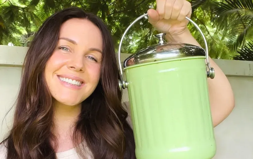 Composting kitchen scraps