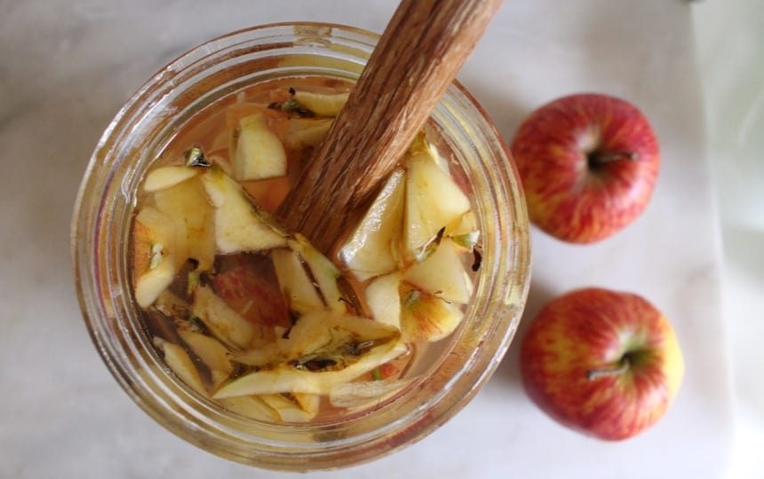 cleaning with apple scrap vinegar